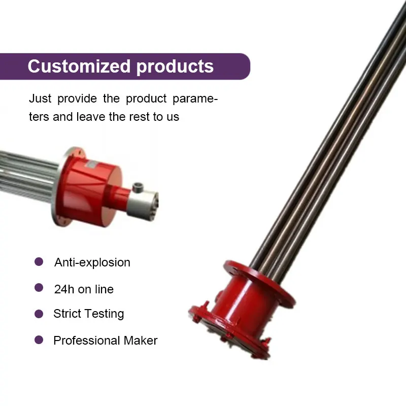 BRIGHT 10KW 15KW 20KW Explosion Proof Electric Industrial Flanged Water Immersion Heaters Heating Elements
