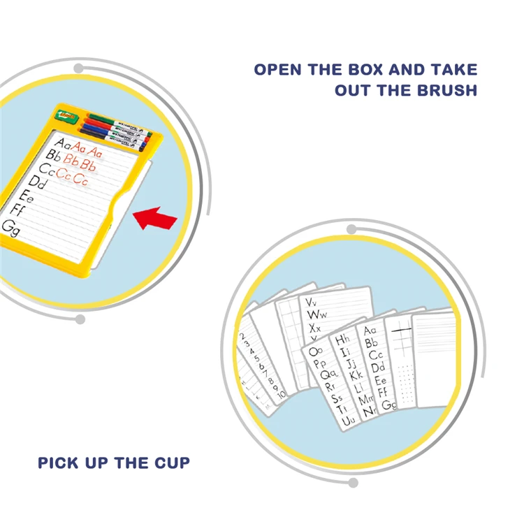 KSF Educational Toys English Alphabet Letter Learning Set Art Wordpad Drawing Board For Kids