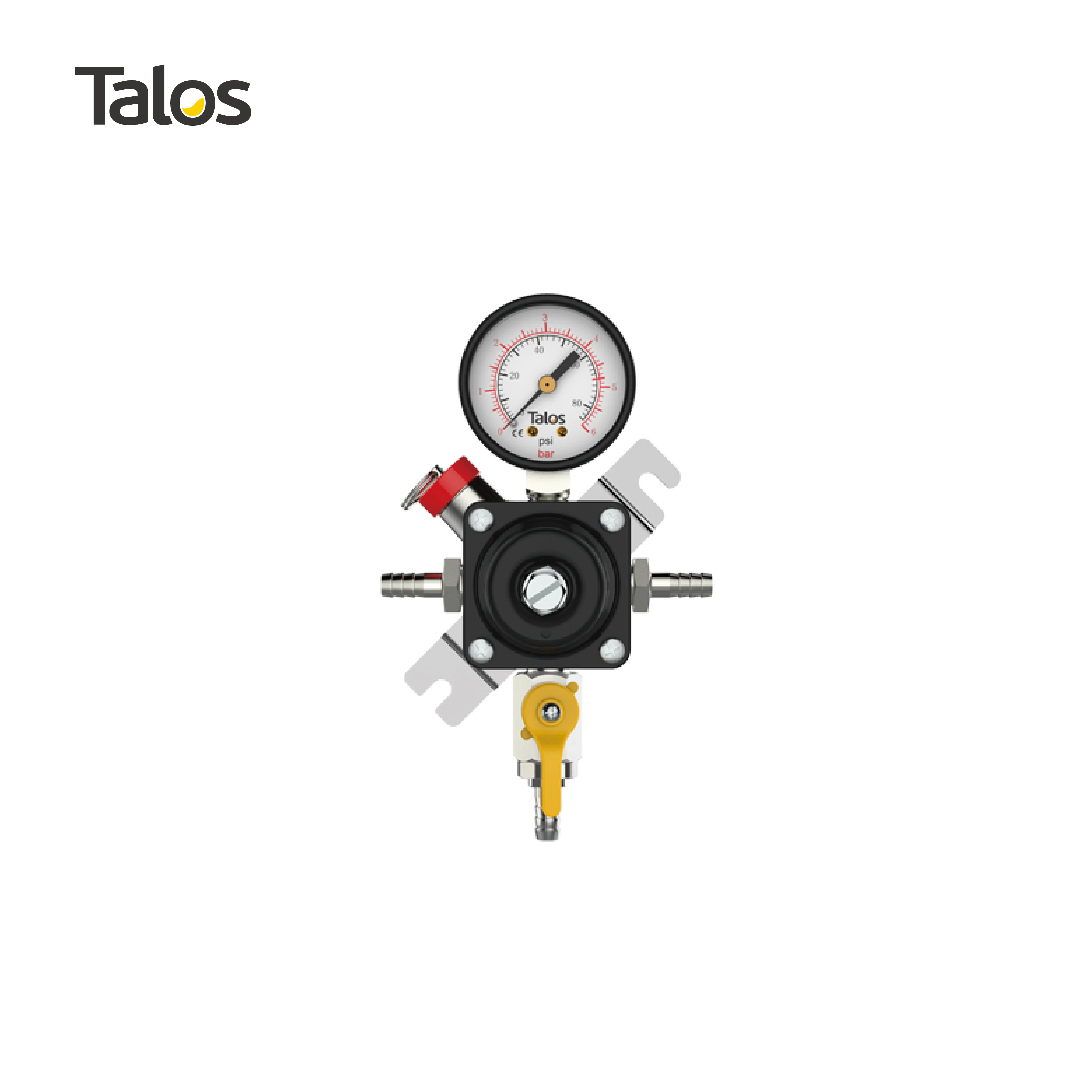 Высококачественное оборудование для дозирования пива Talos, тип вторичного редукторного клапана CO2