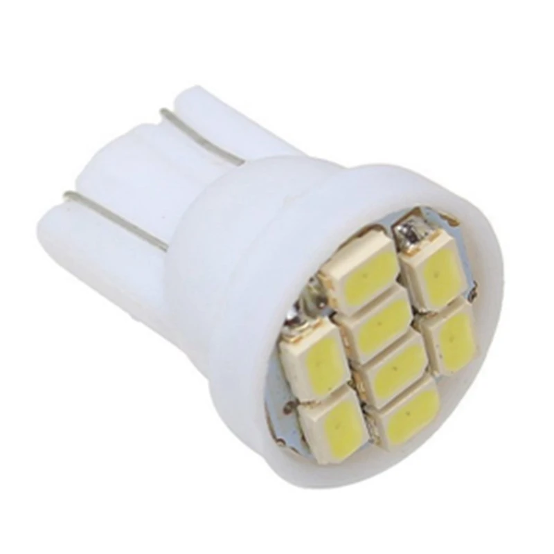 Wholesale Car reading Reverse License plate W5W 1206 LED Interior Light Super Bright T10 Cool White 8SMD LED light bulbs