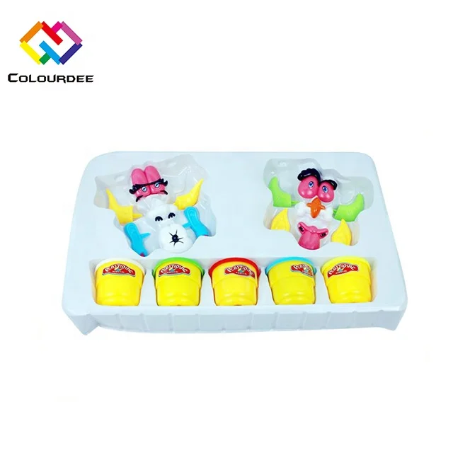 Factory Wholesale Clowns Series Toy Colorful Clay Kit Plasticine Toy For Children Diy