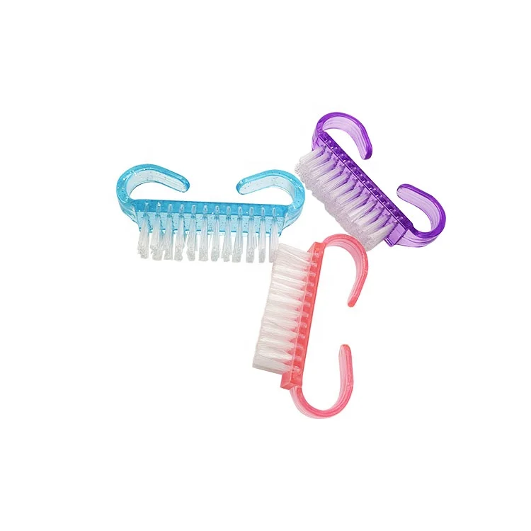Manicure Pedicure Tool cleaning Wholesales Nail Care Plastic Nail Brush Fingernail Cleaning Brush