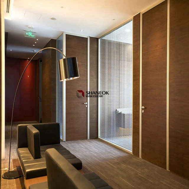 Fire Resistant MDF Wood  Partition Wall Full Height Partition for Office