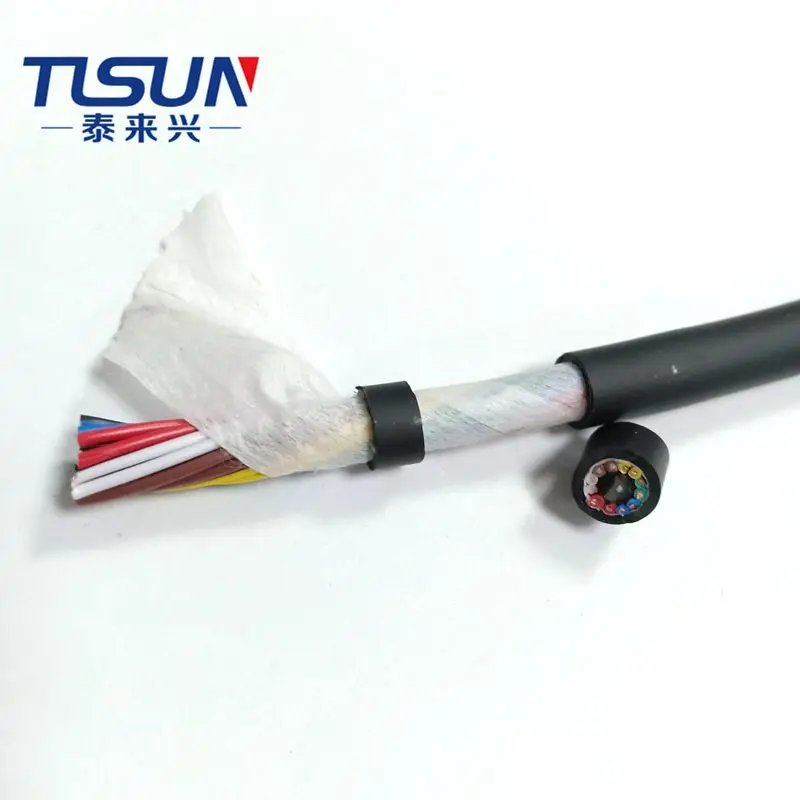 CE certified  TRVV/HF-YY 12X0.2mm2 high flexible towline cable for automation equipment cable