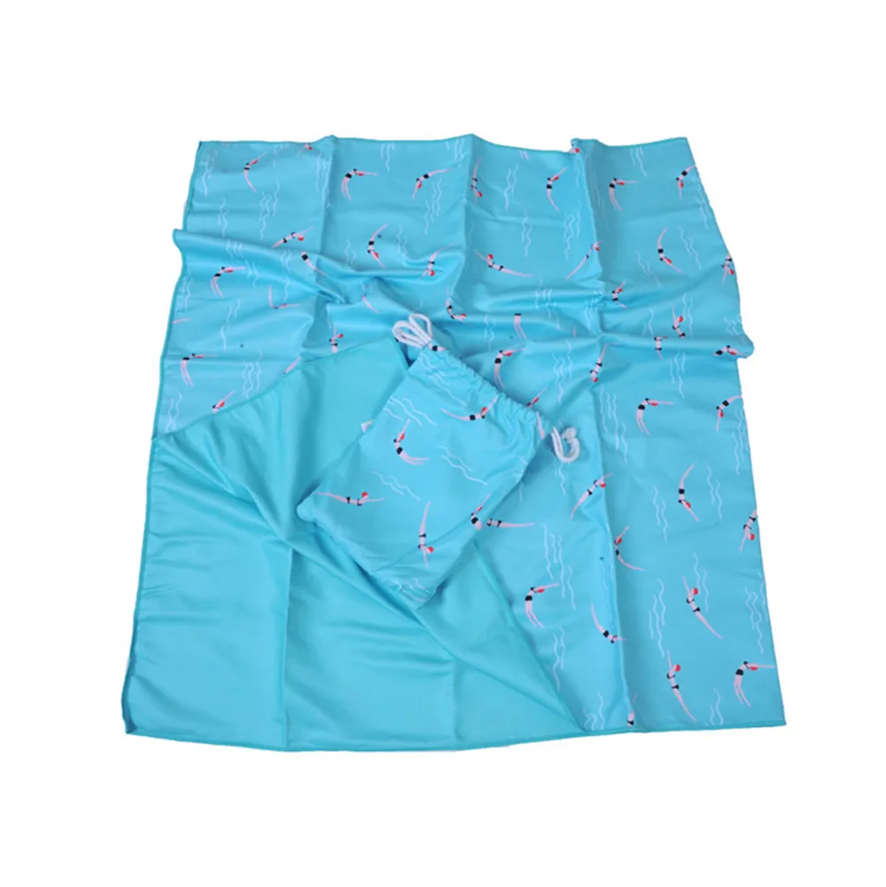 Wholesale Popular Sports Light Weight Woven Summer Printed MIcrofiber Beach Towel