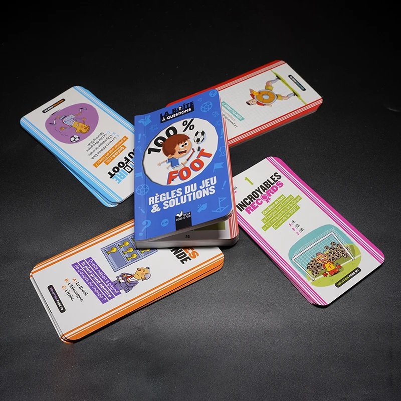 2023 New Style Kids Custom Flash Cards Game Card Printing Puzzle Paper Educational Toys