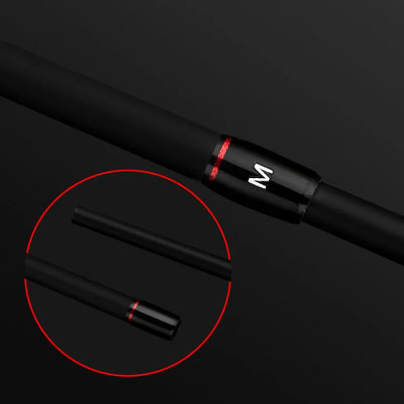 Booney 1.8m 2.1m 2.4m M+ML action 2 tips powerful 30t high carbon fiber fishing rod for all water fields trolling bass rod