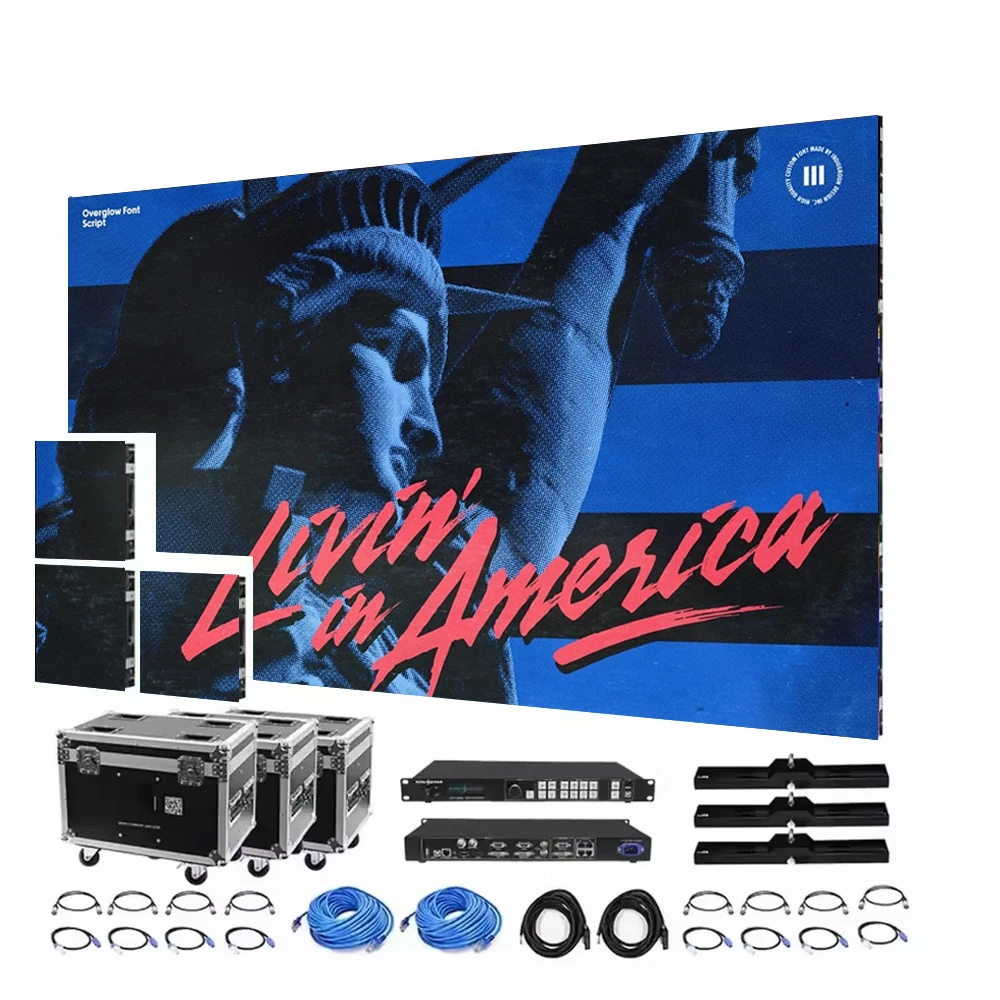 Full color P1.25 P2 P3 led stage screen led video wall panel indoor led wall display led screens for indoor advertising