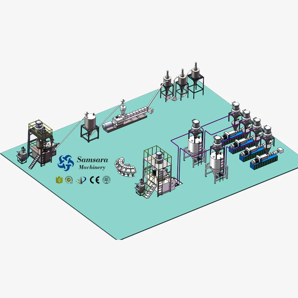 Automatic PVC Powder Compounding and Conveying System Automatic Converying Weighing Dosing Mixing System