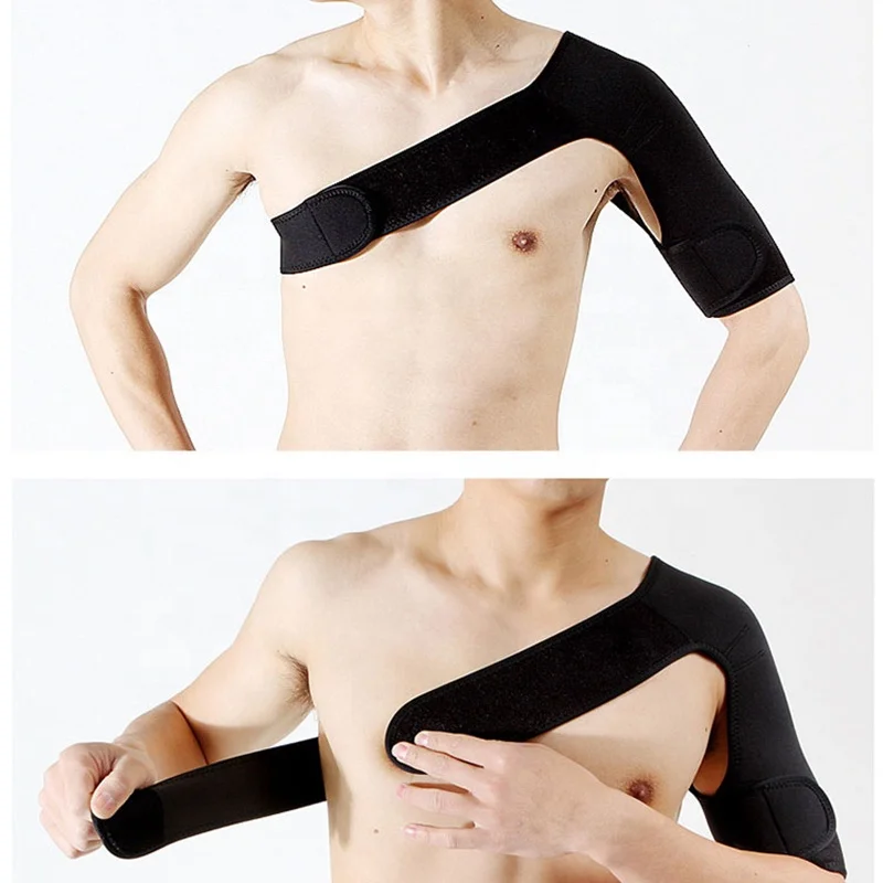 2022 Wholesale Shoulder Pain Relief Belt Football Breathable Braces Back Shoulder Support Brace Neoprene SBR SCR CR