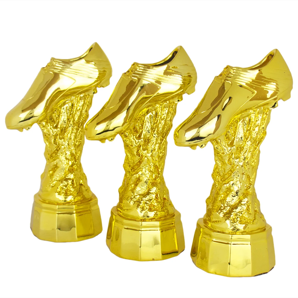Полимерная Золотая награда на ботинки сувенирная церемония памятные награды для футбольного матча
