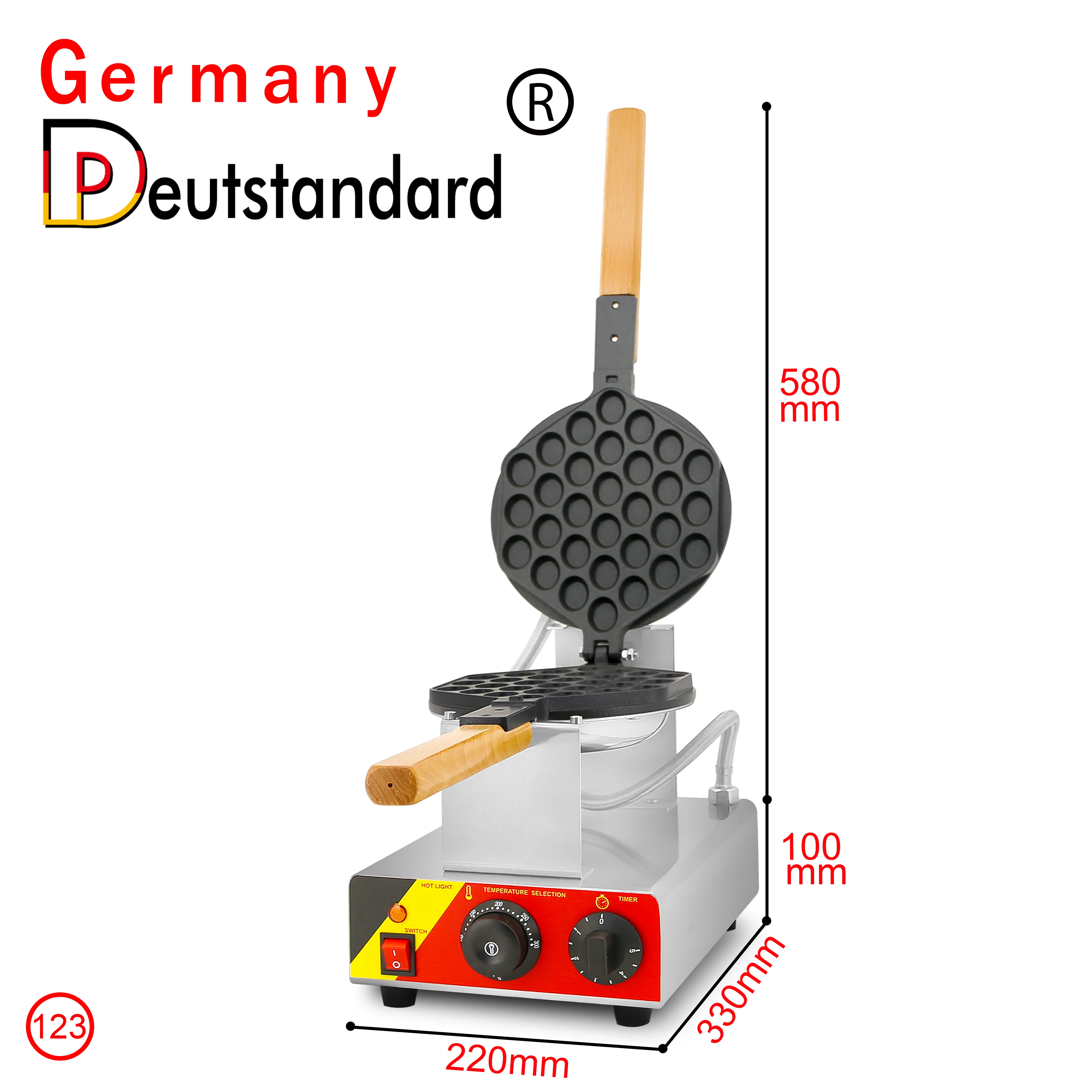 Commercial Non-stick Hong Kong Bubble Egg Waffle Maker