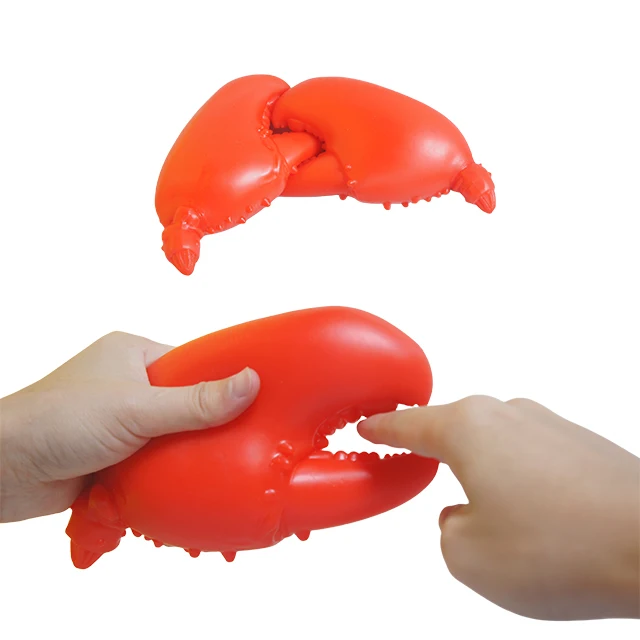 New design lobster Crab Claws New Arrival Simulation Food Stretchy Toy 3D Lifelike Custom Stress Toy