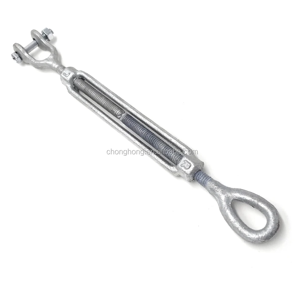 U.S. Type HDG Turnbuckle jaw-eye Open Body Turnbuckle m28 Hot Dip Galvanized Turnbuckle
