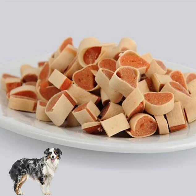 High quality pet snack Dog Bag chicken sushi 800g dog sushi snack chicken jerky