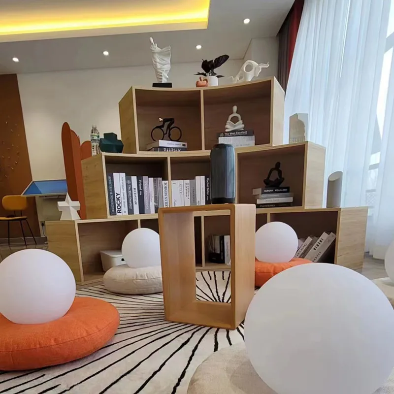 Chiquitos Kids Library Interior Design Book Shelf Furniture Wooden Kids Bookshelf For School Bookstore