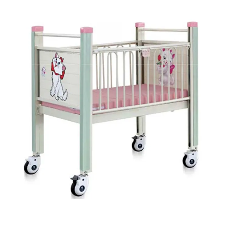 BR-BB03 Cheap Durable Hospital Flat Kids Cot Children Beds Girl For Sale
