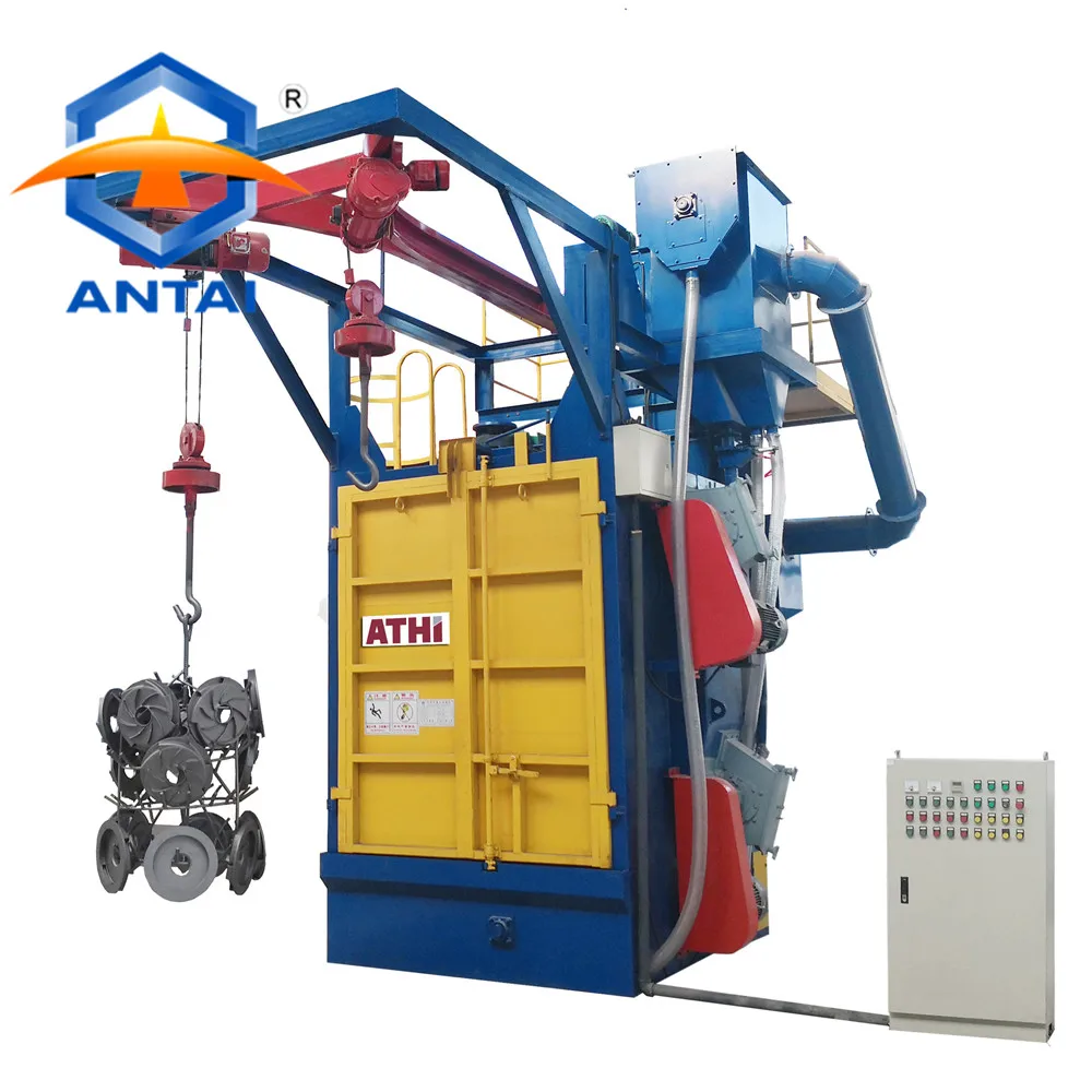 Q3710 Double hook shot blasting machine for foundry castings cleaning