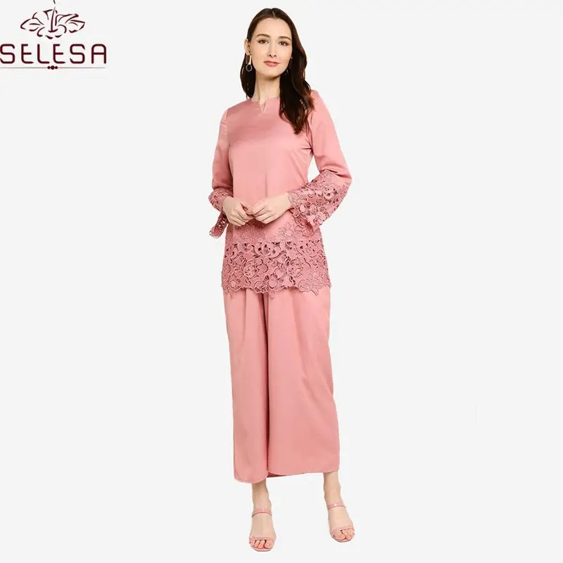 2019 Fashionable Lemari Khusus Gantungan Abaya Embroidery Muslim Dress Kebaya For Fancy Baju Kurung