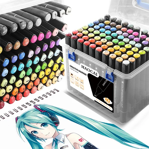 Маркерных ручек набор пластиковых avaibler Радуга арт марки постоянного каллиграфии водонепроницаемый цветной 168 в нескольких цветовых решениях 48 цветов принято