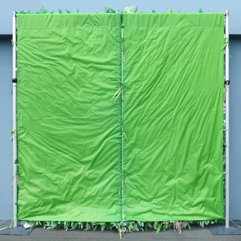 Yellow Orange Rose Green Leaves Artificial Flower Wall Arrangement Cloth Roll Up Hang Flower Wall Wedding Backdrop Decor Prop