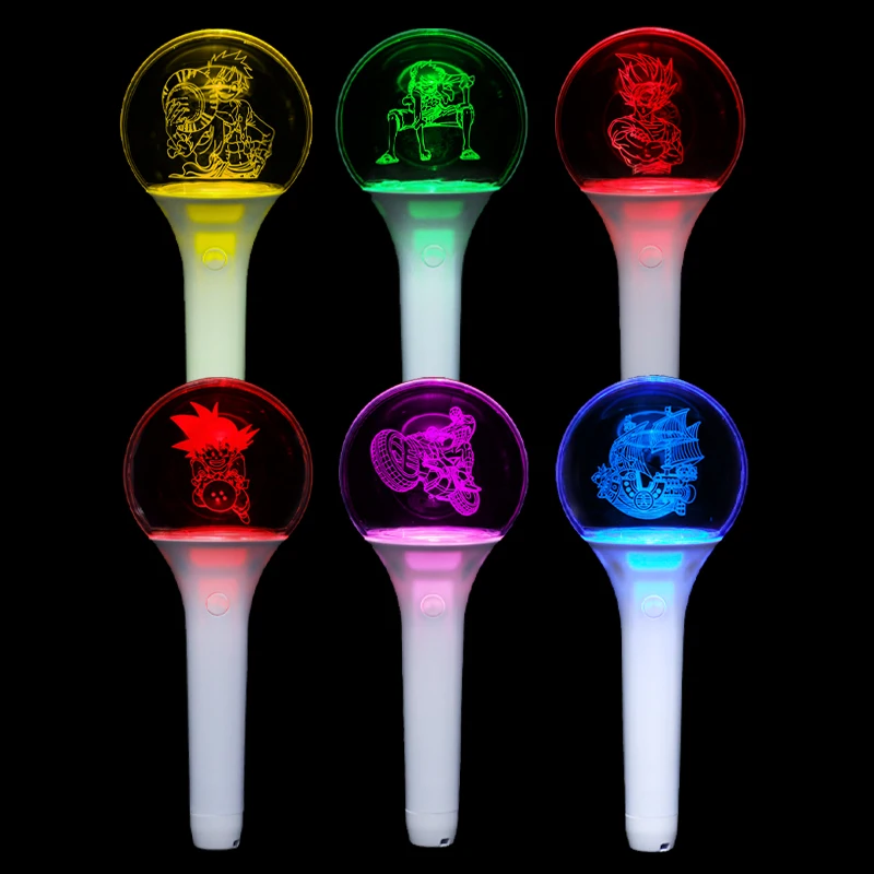 Kpop концертная приветственная световая палочка для фаната клуба индивидуальный логотип в форме шара акриловая светящаяся светодиодная палочка для приветствия фаната