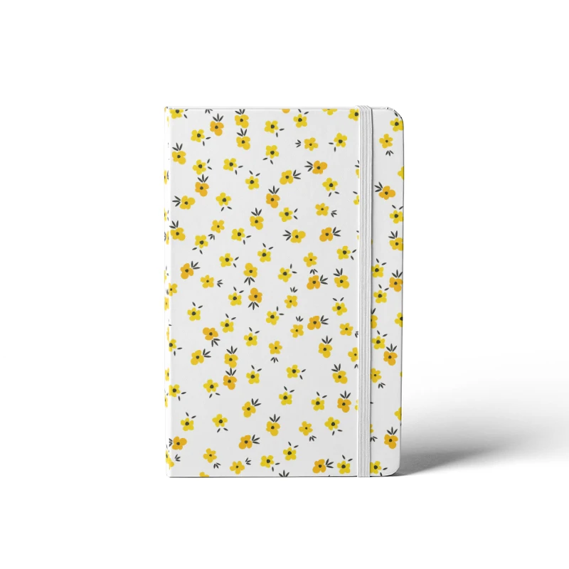 Мини-блокнот формата А6 ручной работы OEM ODM с принтом на заказ, блокнот с маленьким цветочным дизайном, блокноты размера А5