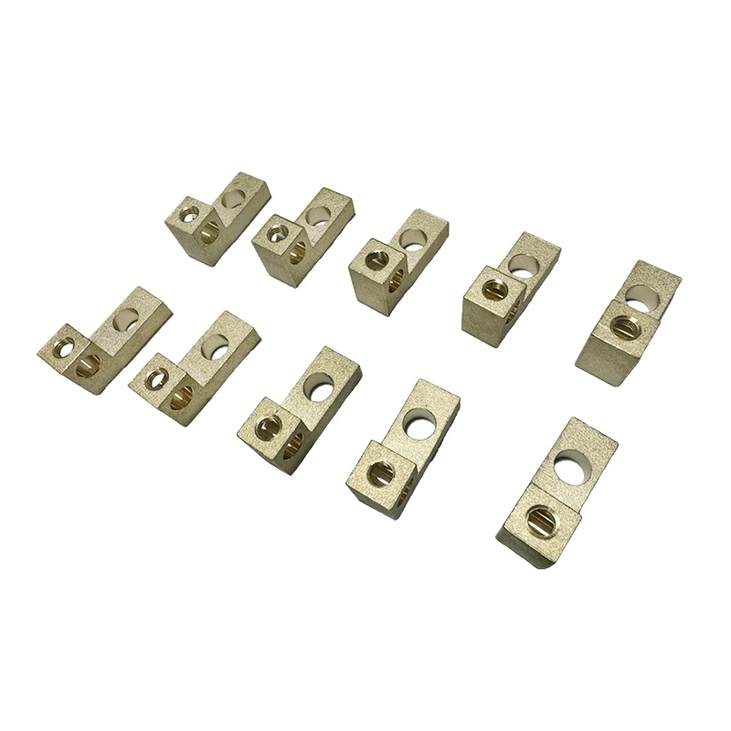 Custom switch socket block connector brass screw brass terminal block for PCB welding