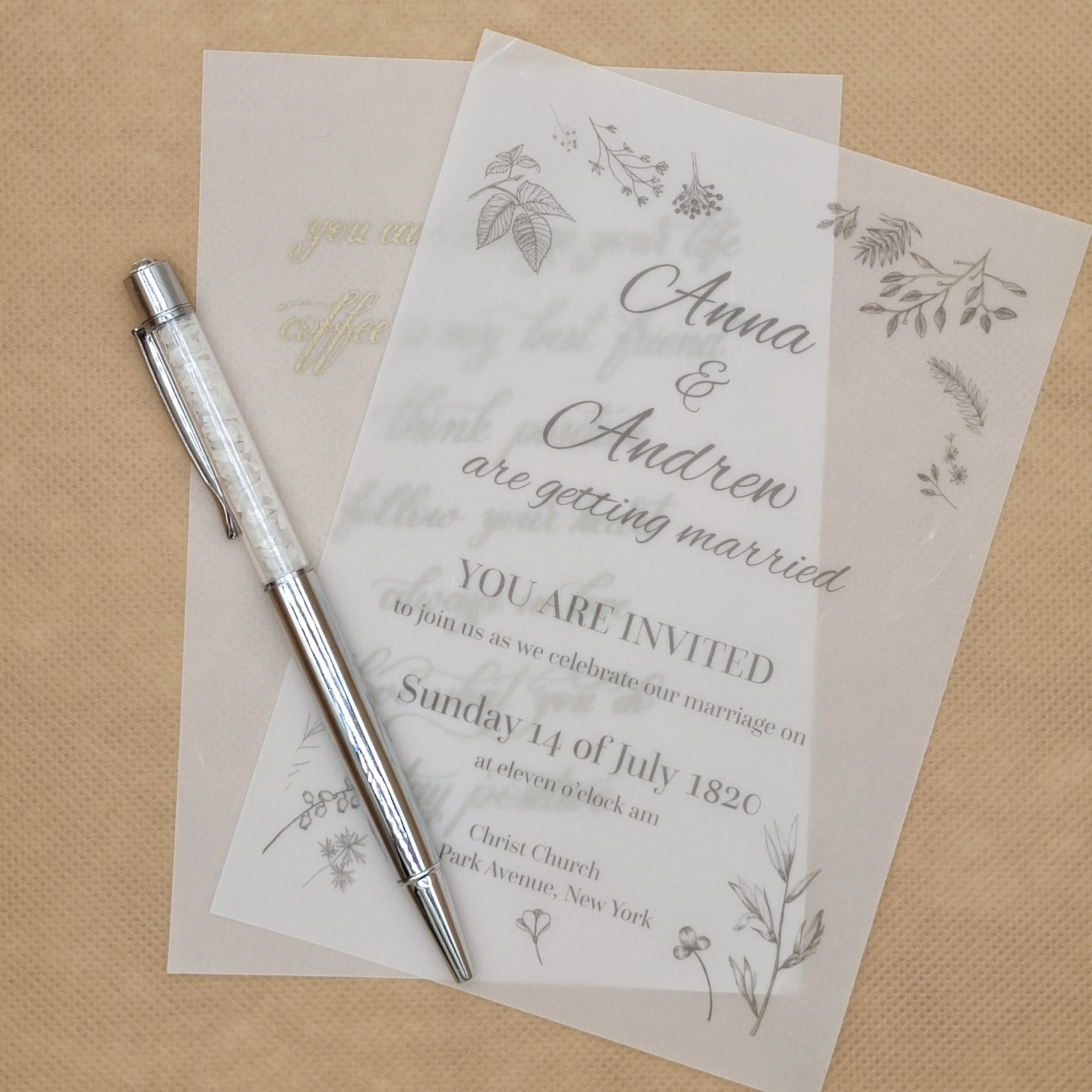 Hot Selling Customize Crystal Ballpoint Pen with Pure Natural Gemstone inside