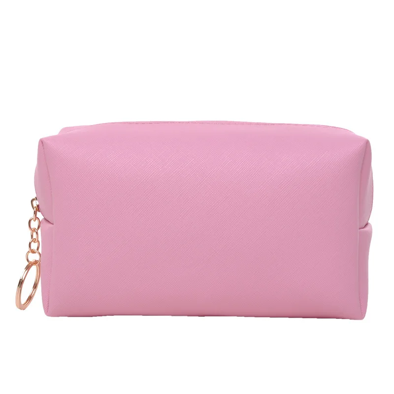 2023 Hot Sale Portable Vegan Leather Makeup Pouch Zipper Pouch Travel Cosmetic Organizer Waterproof Beauty Bag for Women