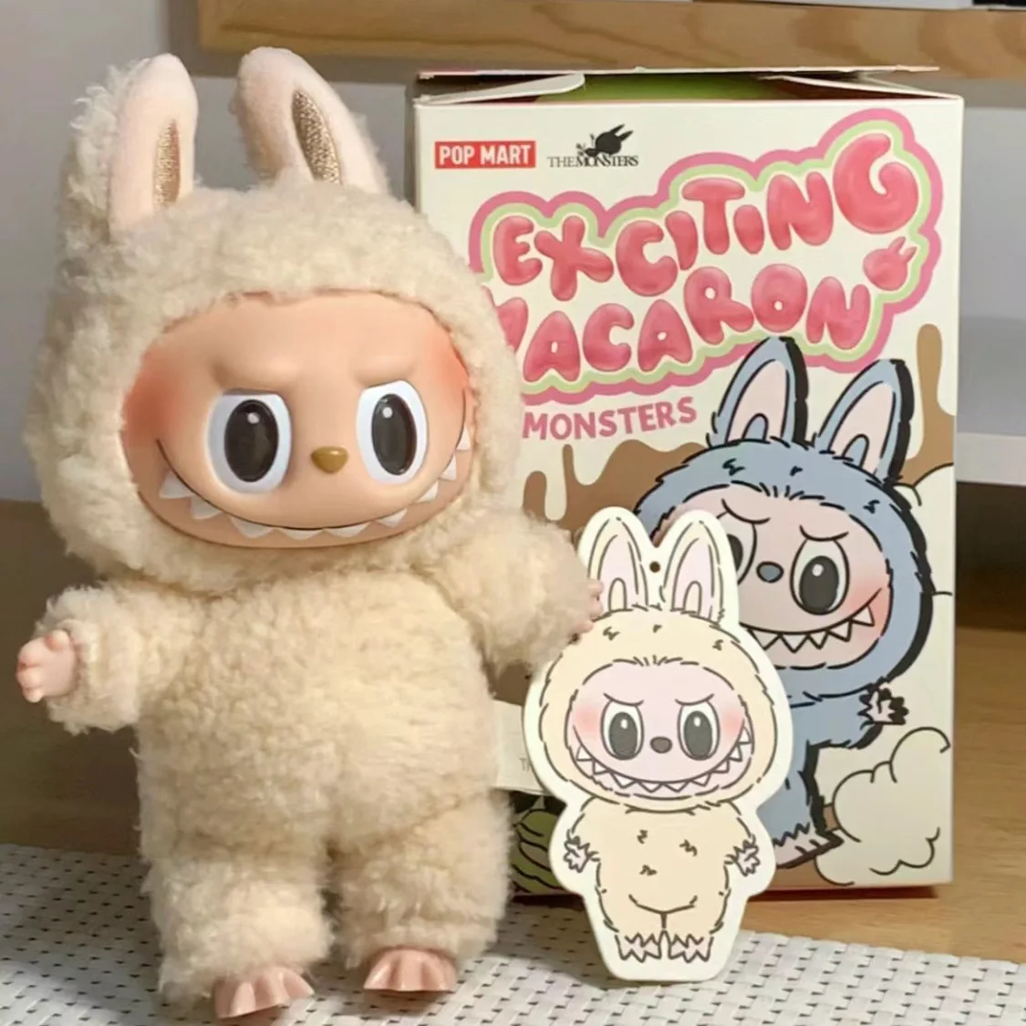 Labubu The Monsters Vinyl Face Doll Heart-Moving Macaron Doll Blind Box Blind Bag Figure Guessing Bag China High-Quality