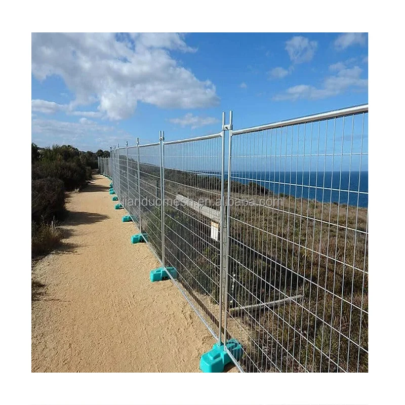 Anti-rust galvanized 7ft height Australia removable temporary fence