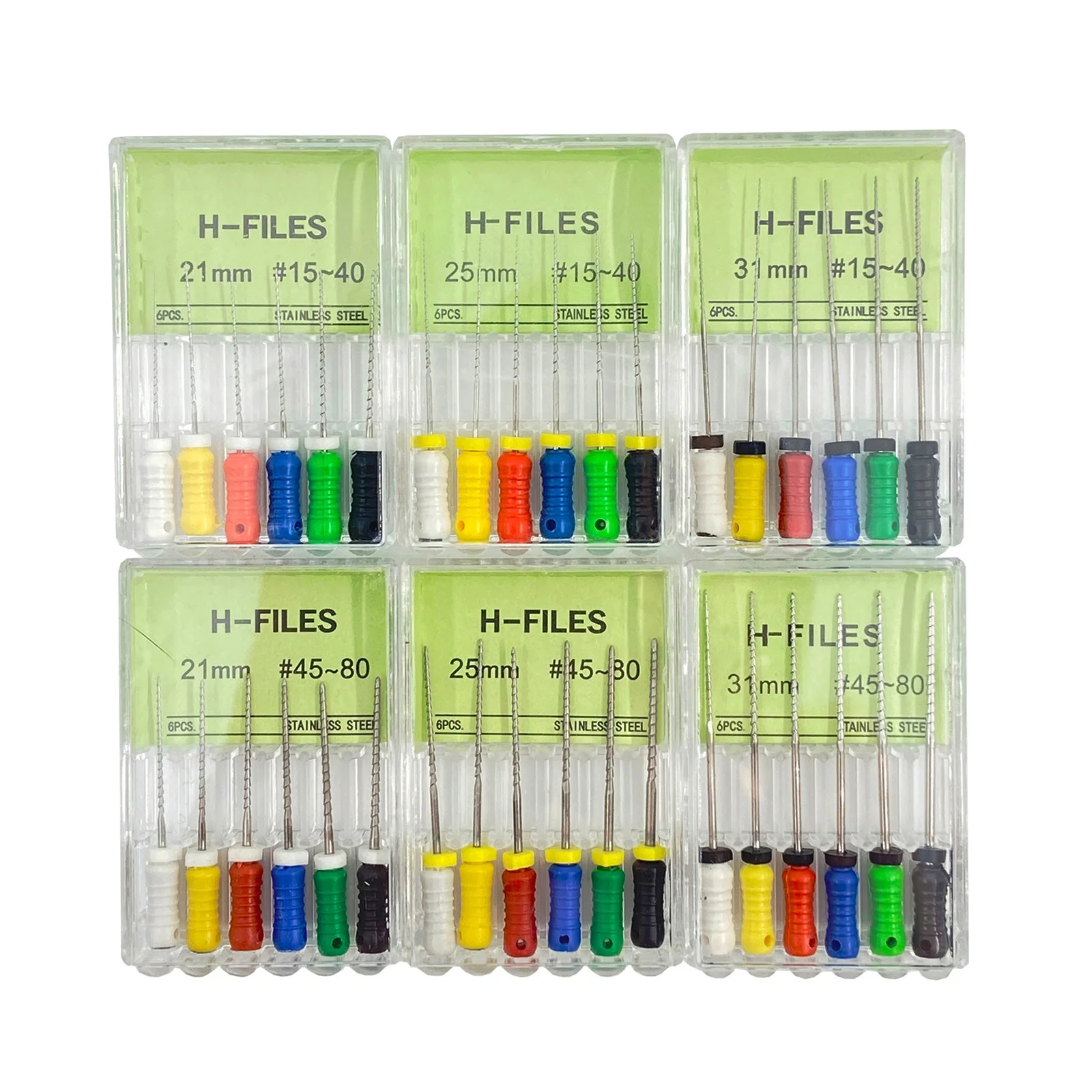 Hot selling endo files stainless steel H-flies root canal files reamer