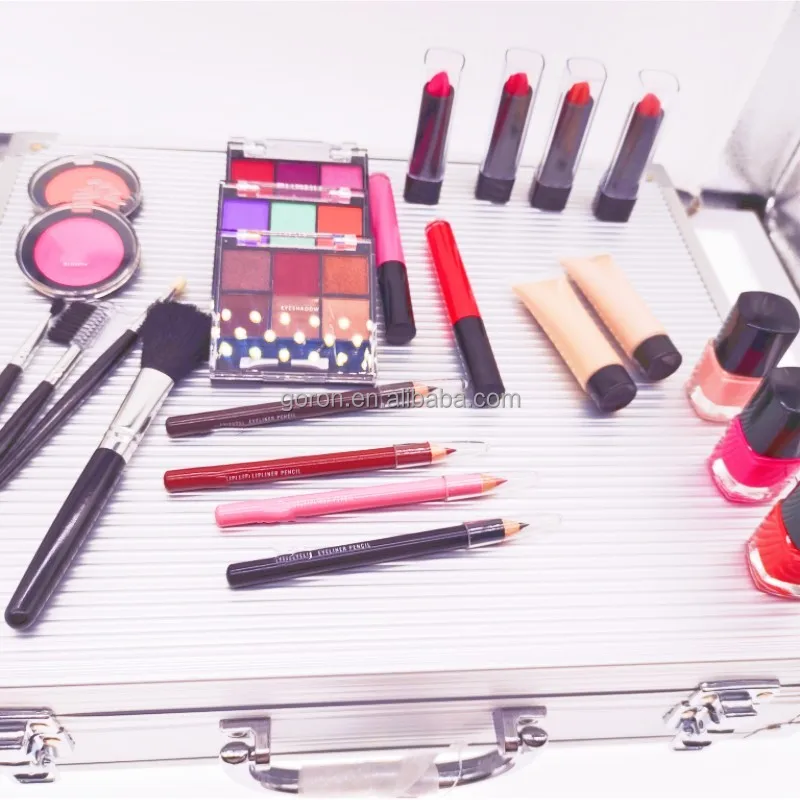 Professional makeup with make up cosmetic case professional long-lasting waterproof make-up set tool box easy to travel