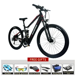 Eu warehouse electric bike mountain stock 1000w e bike fully 750w 500w 27.5 inch 48v 15ah full suspension ebike
