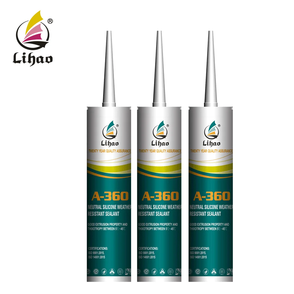 360  daylighting roof Joint sealing roof sealant Good extrusion property thixotropy Neutral silicone sealant