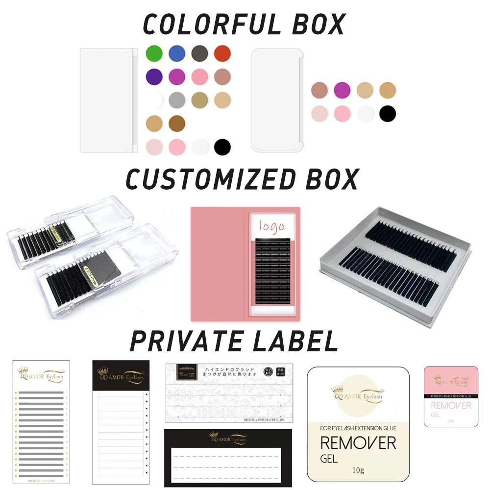 Korean PBT 8-14mm Fast Easy Fan Rapid Blooming Eyelash Extension  0.03 0.05 0.07 0.10 Mega Volume Easy Fanning Eyelash Extention