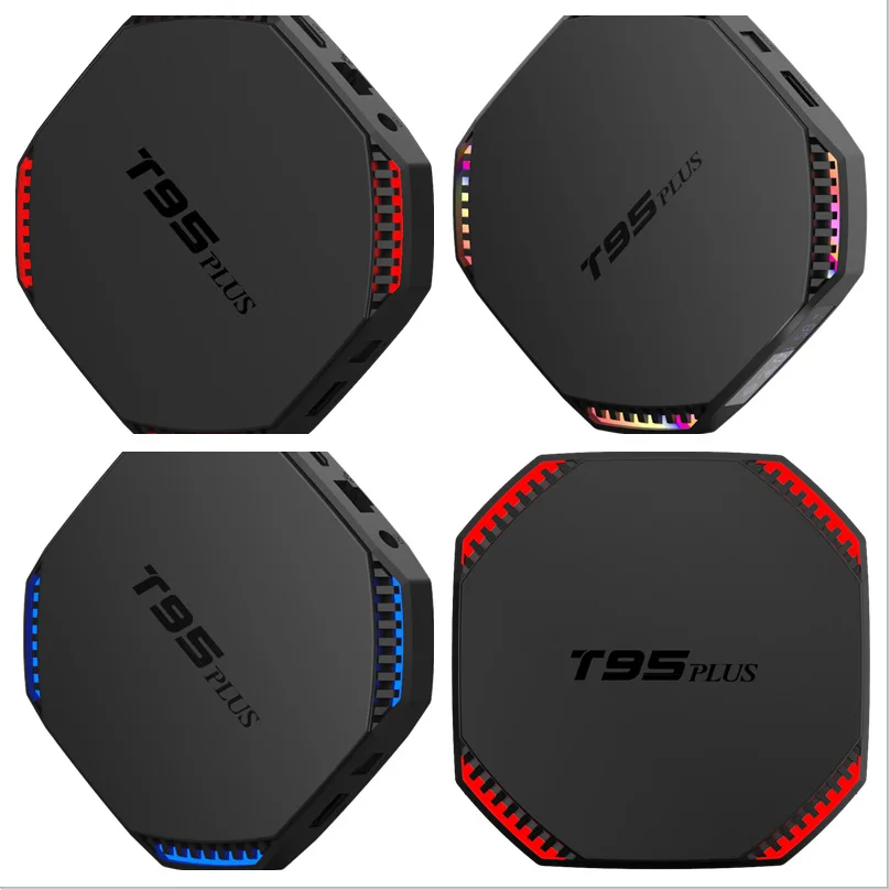 T95 Plus Rockchip RK3566 4GB 8GB Ram 64GB 128GB Rom Internet Digital TV Converter OTT 4K smart tv box android with Color LED