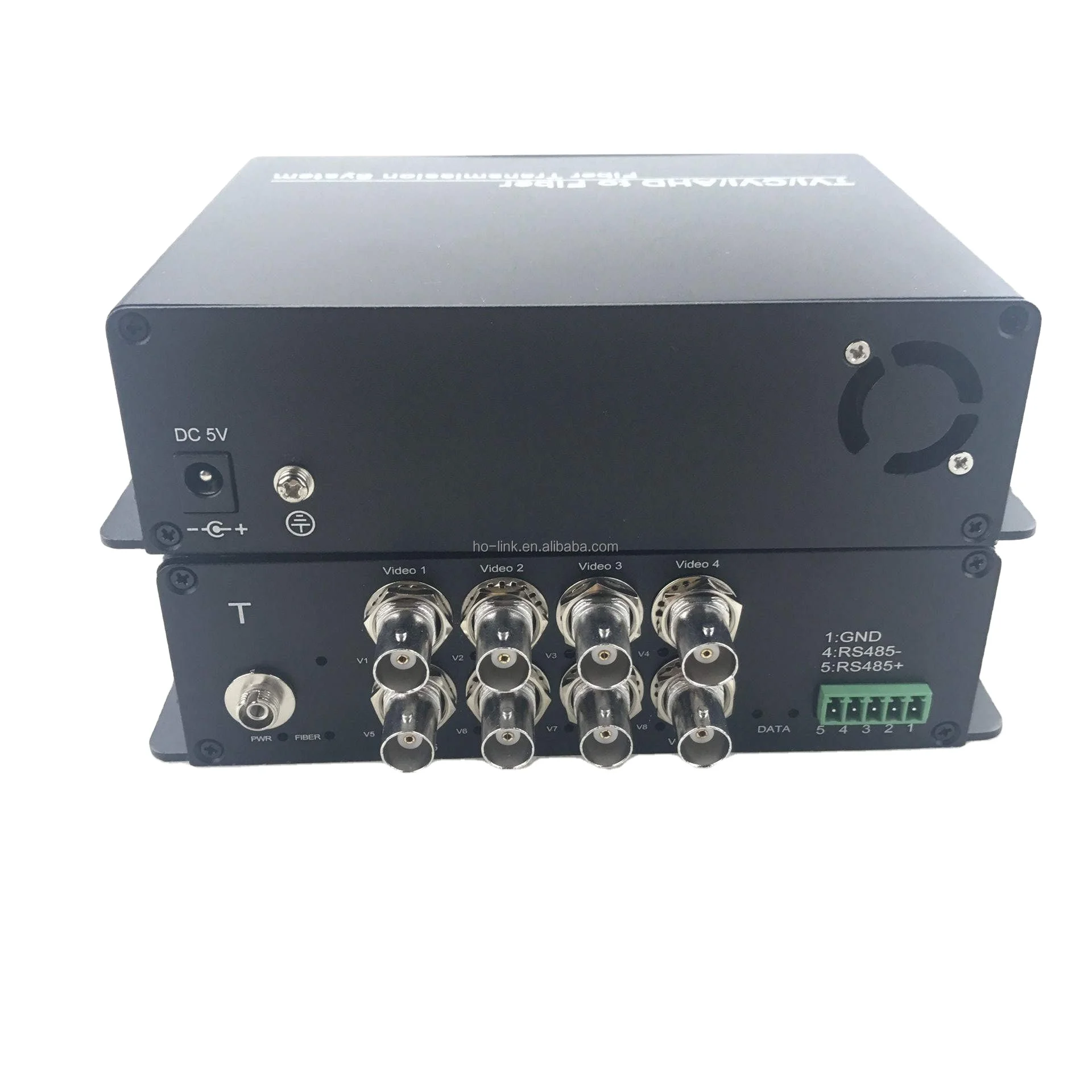 8 Channel Single Mode Single Fiber 5MP AHD HDCVI HDTVI Video over Fiber optical Converter