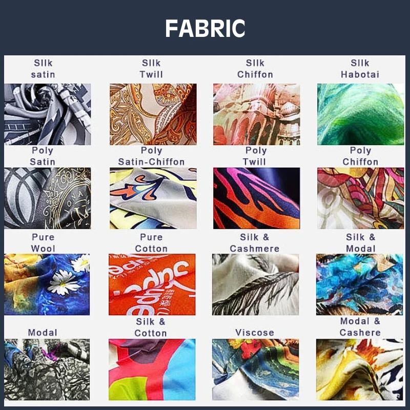 custom logo luxury scarf silk scarves in bulk scarf women hijab