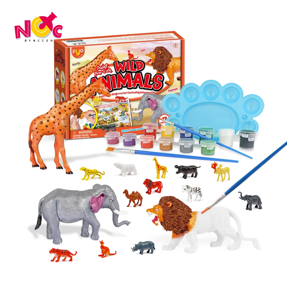 2022 New Children Art Sets Toy Wildlife Creative Painting DIY Kits Kids Color Matching Learning STEAM Toys Kit 6 Years+ Toys