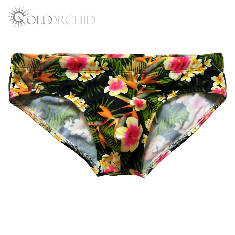 Custom Print Swimwear Bikini Swimwear Short Briefs Swimsuit For Men