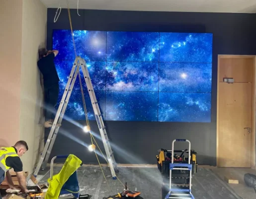 video wall installation