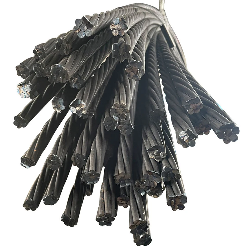 8x37 High Strength Hoisting and Traction Round Strand Smooth and Galvanized Steel Wire Rope