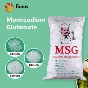 Msg Manufacturer 25kg White Crystal 99% Purity Msg Monosodium Glutamate