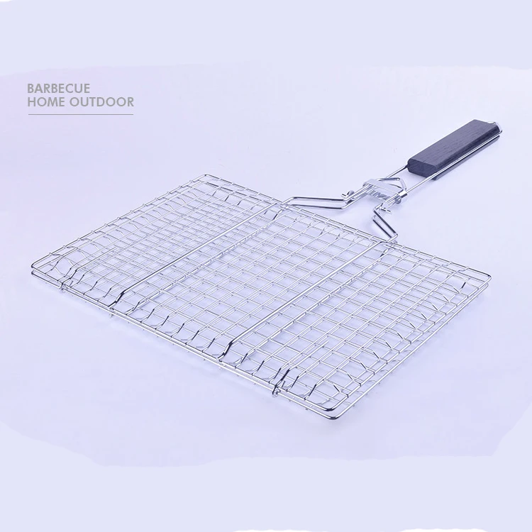 Bbq Netting Design Fish Barbecue Chrome Plated Front Big Rotisserie Grill Net