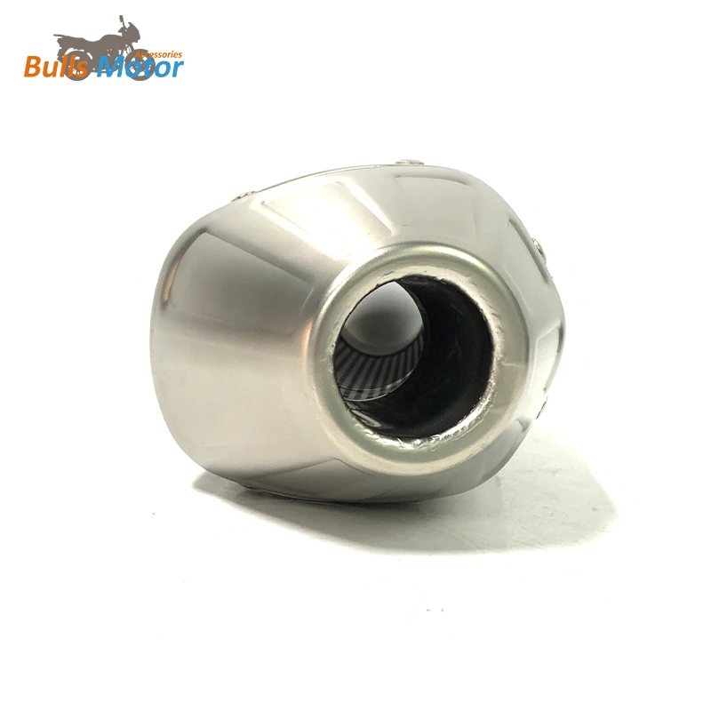 stainless steel universal motorcycle exhaust muffler titanium color/bule color moto escape exhaust system 51mm