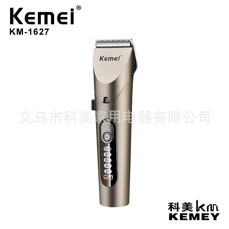 KEMEI KM-1627 высокое качество стрижки волос Бритва ЖК-экран литиевая батарея быстрой зарядки машинки для стрижки волос