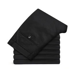 Fashion Casual New Business slacks Elastic Straight Trousers Male Brand Gray Khaki Navy chino pants