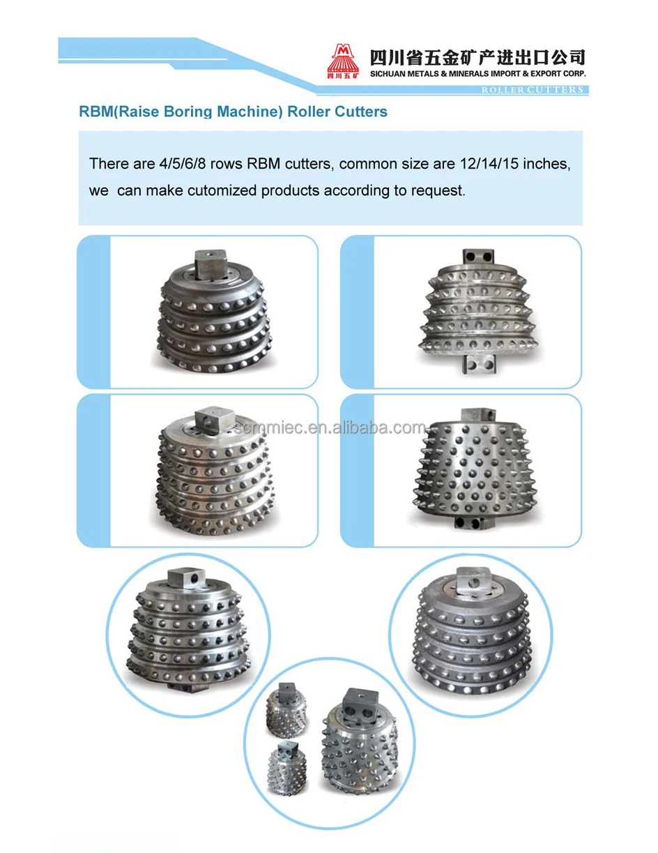 Raise borer cutter quarry rock drill bits drilling rig bit